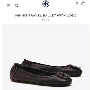 Tory Burch - Minnie Travel Ballet - Black - 8.5